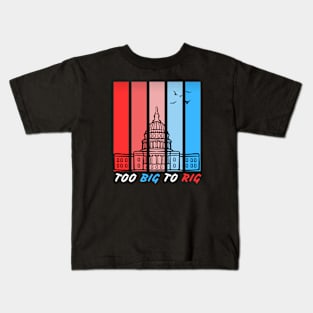 TOO BIG TO RIG RETRO VINTAGED USA Kids T-Shirt